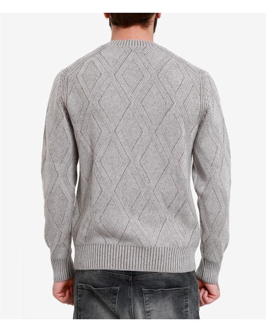 Gran Sasso Pullover tauchte grau in Gray für Herren