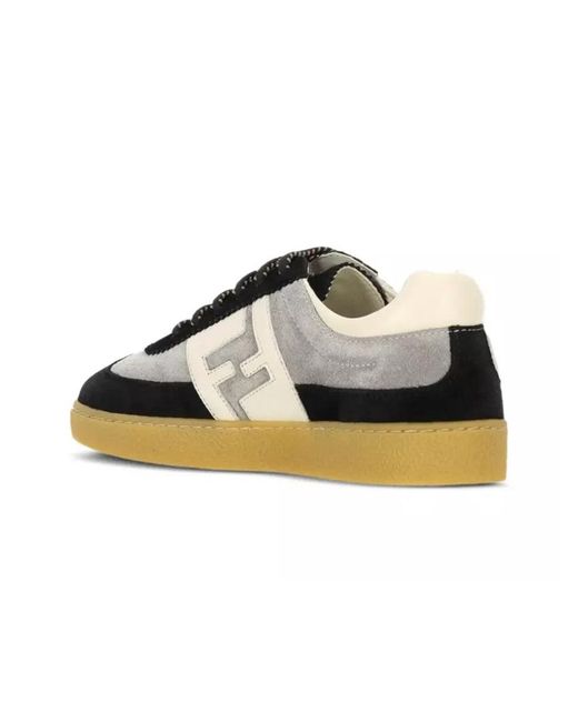 Fendi Black Junior Sneakers Leather
