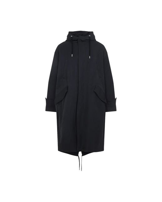 AMI Blue Ami P Ed Parka Jacket