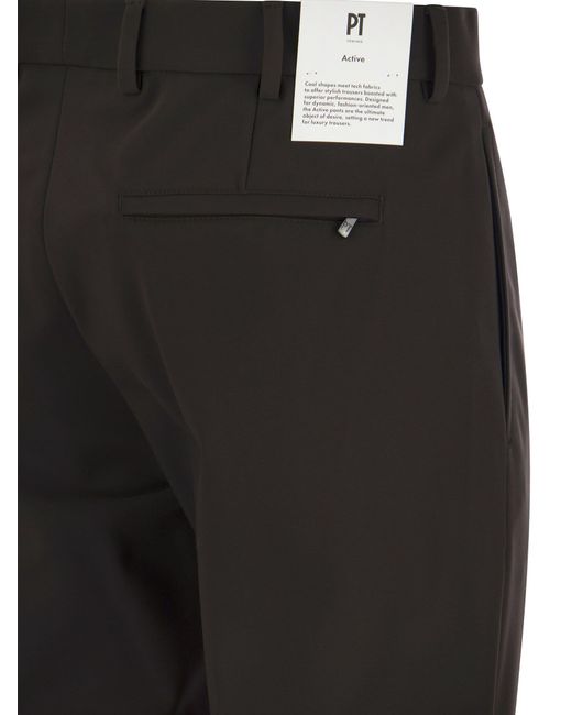 PT Torino Black 'Epsilon' Trousers