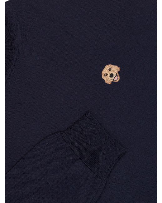 PELO FOUNDATION Blue Collo Alto Merinos Extra Fine Wool Sweater for men