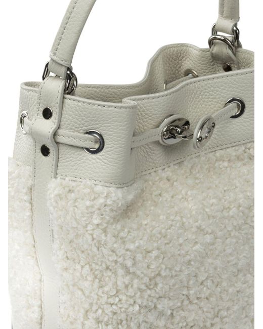 Zanellato Gray Mondà Dolly Small Leather Bucket Bag