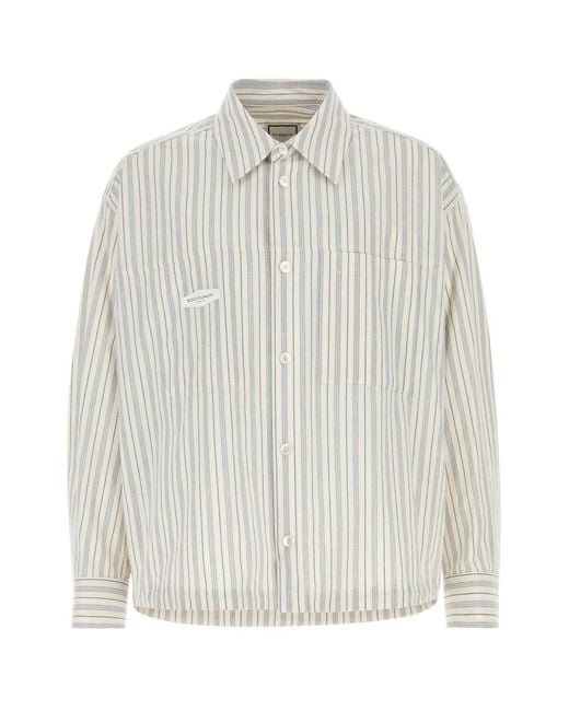 Wooyoungmi White Embroidered Cotton Shirt for men