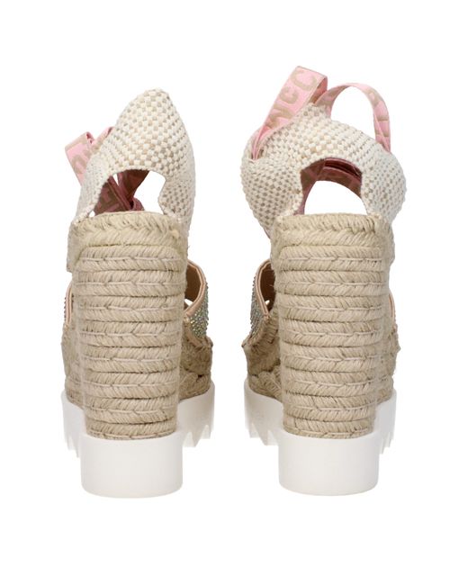 Stella McCartney Brown Zeppe Donna Raso/Rosa Polvere for men