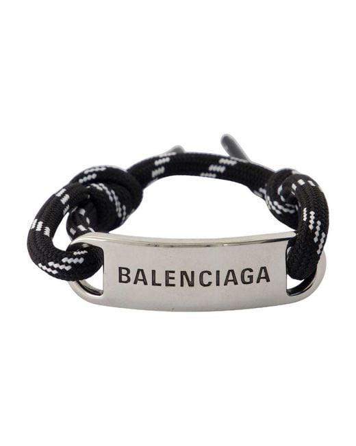 Balenciaga Plaatarmband Metaal Zilver in het Black