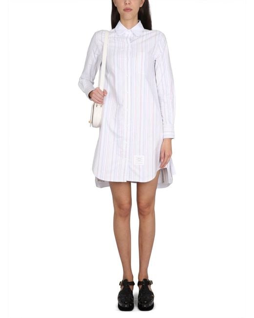 Thom Browne White Wool Shirt