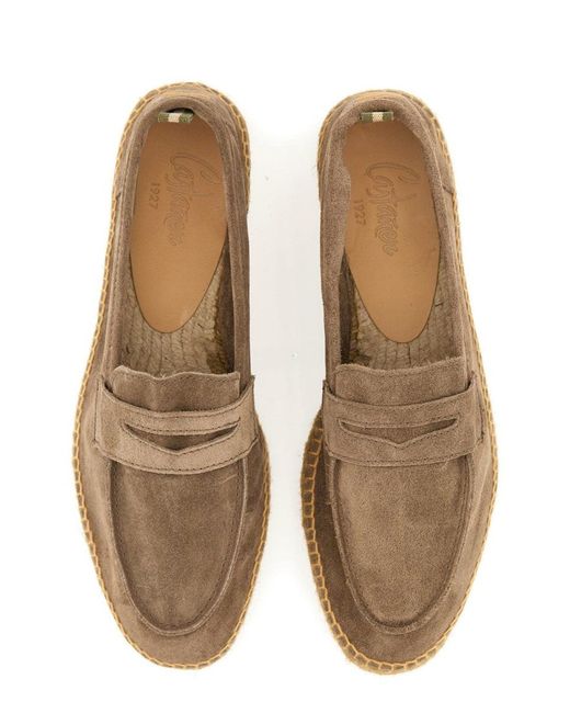 Castaner Brown Solid Loafers for men