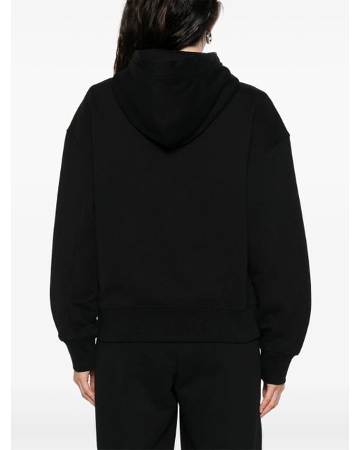 Calvin Klein Black Felpa Con Cappuccio E Zip