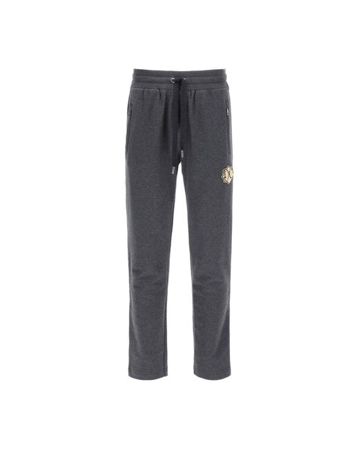 Pantaloni da jogging in cotone di Dolce & Gabbana in Gray da Uomo