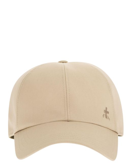 Premiata Natural Baseballkappe mit gesticktem Logo