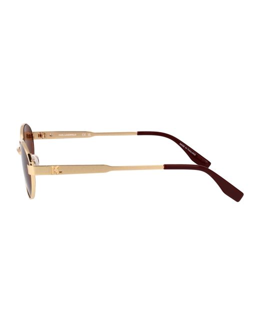 Karl Lagerfeld Brown Metal Sunglasses