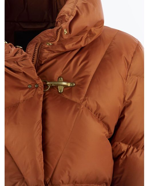 Fay New Gala Short Down Jacket in het Brown