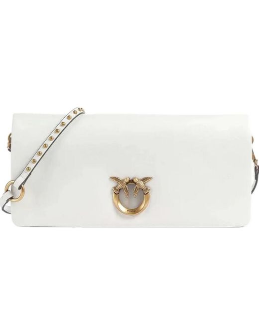 Pinko White Click Soft Horizontal Classic