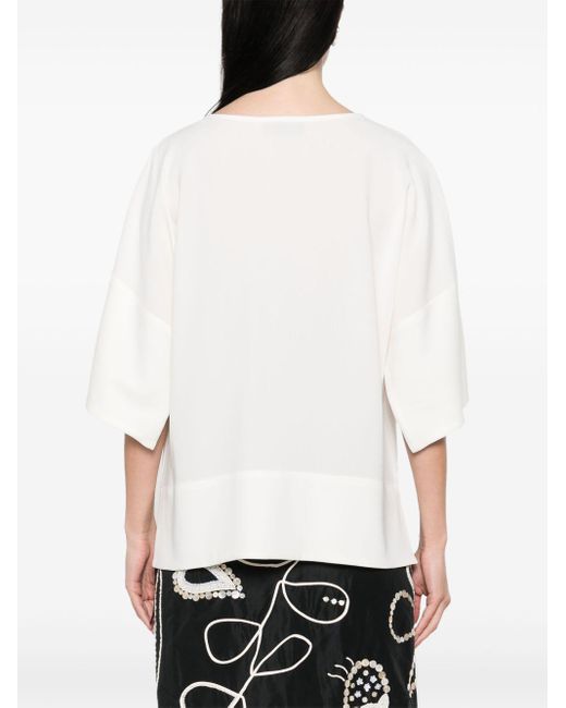 Alberto Biani Cady Blouse in het White