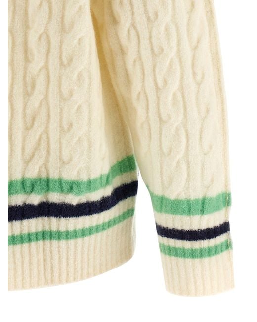 Lacoste Natural Braided Wool Sweater for men