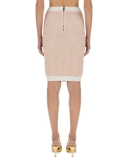 Balmain Natural Polyamide Skirts