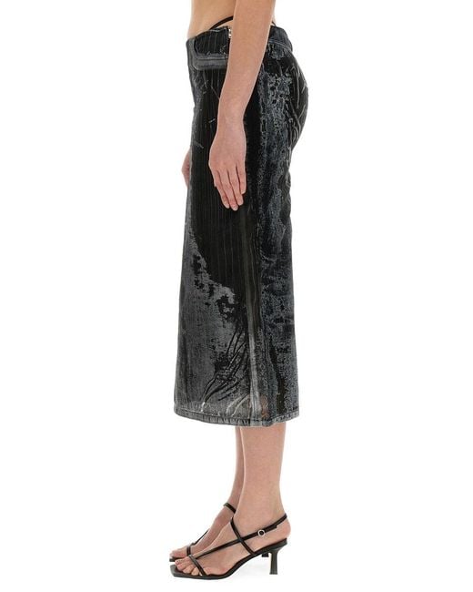 DIESEL Black Skirt De-Pra-Fse1