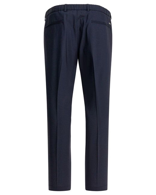 Herno Blue Wool Pants for men