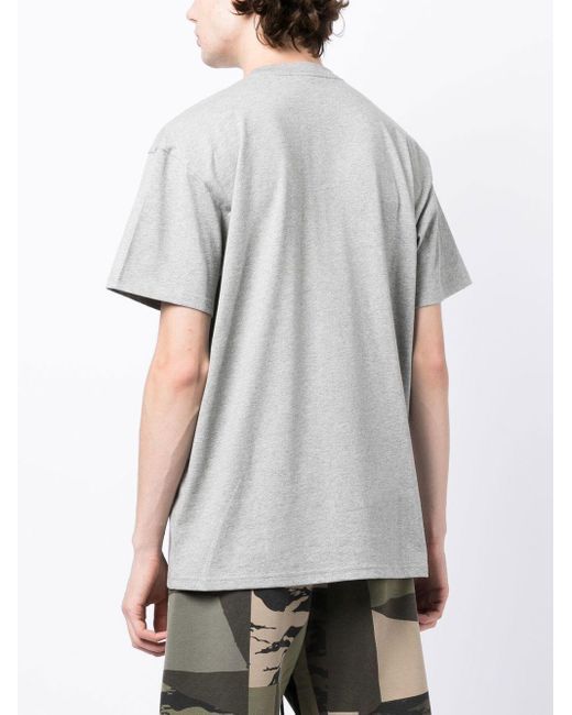 Carhartt White Logo Baumwoll -T -Shirt