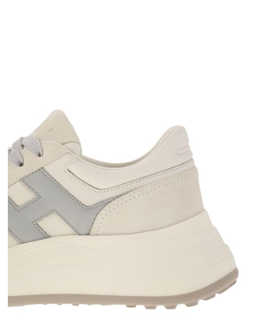 Hi Fi Trainers avec le côté h Hogan en coloris White