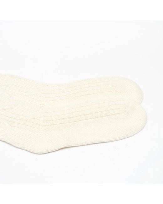 LA ROSE White Knitted Socks