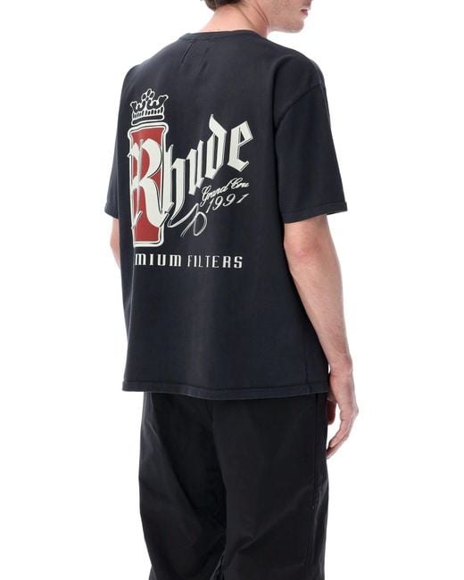 Rhude Black Fumar 91 T-Shirt