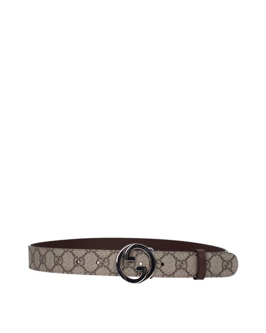 Gucci Brown Cinture Uomo Tessuto Marrone