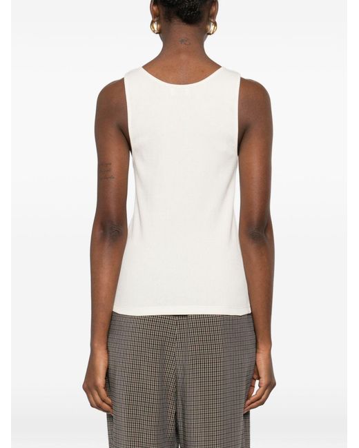 Saint Laurent Natural Tank Top