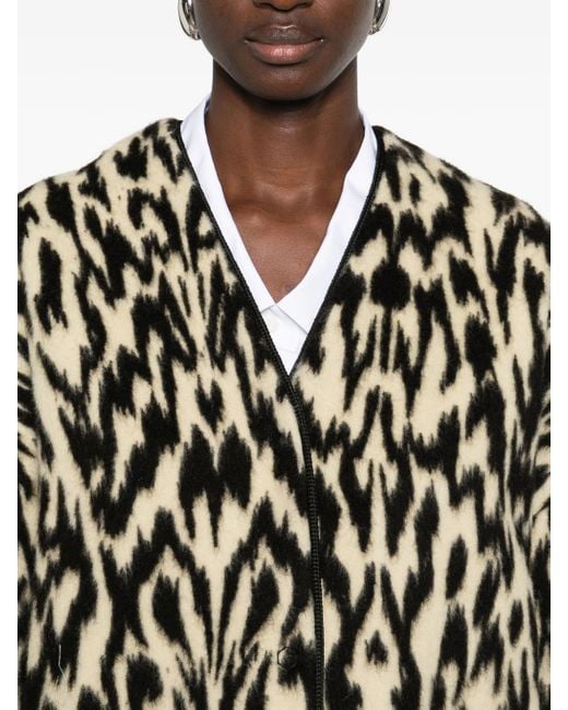 Forte Forte Black "Moiree" Jacquard Cloth Coat