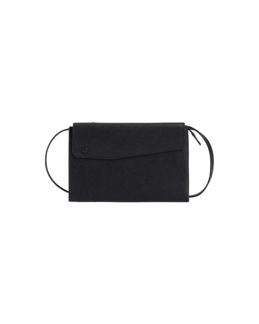 Valextra Gray Trio Crossbody Bag
