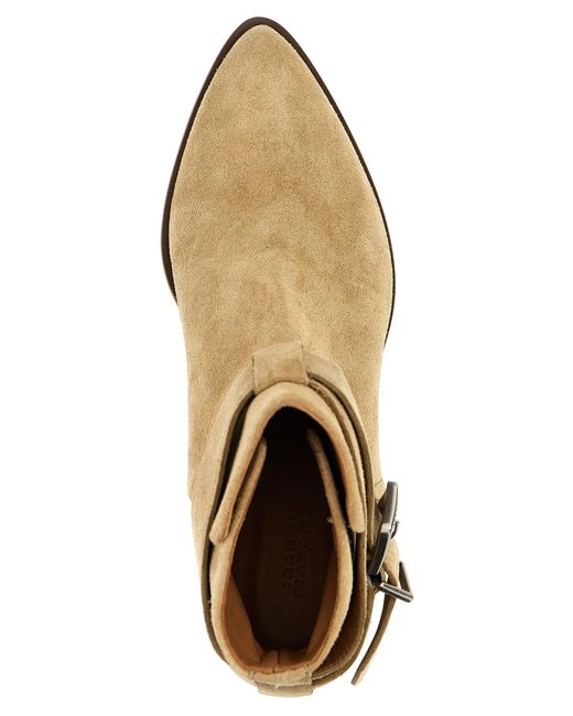 Isabel Marant 'divy' Enkelschoenen in het Natural