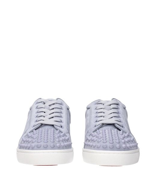 Louboutin Blue Sneakers Louis Junior Suede