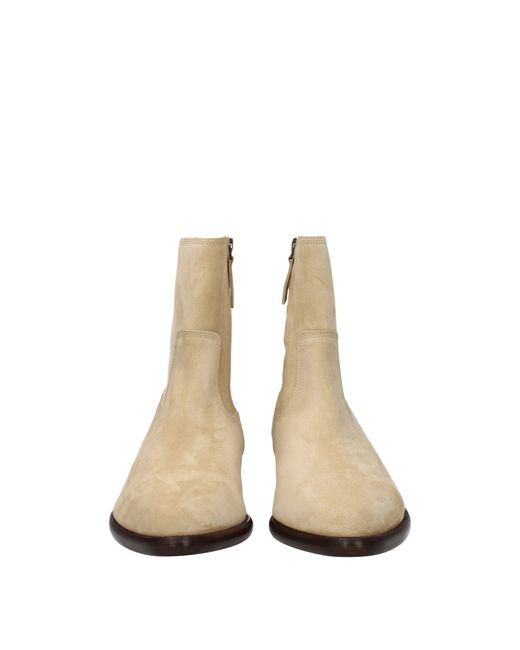 Isabel Marant Wildleder Stiefeletten Mit Mittelhohem Absatz in Natural für Herren
