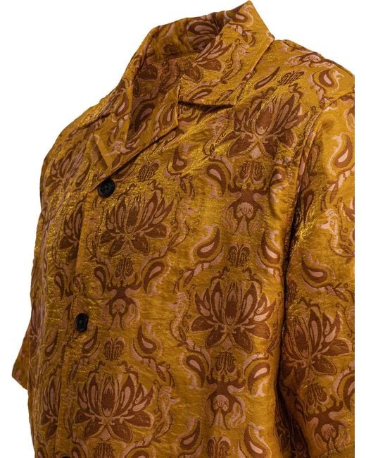 Needles Brown Shirt "Cabana" for men