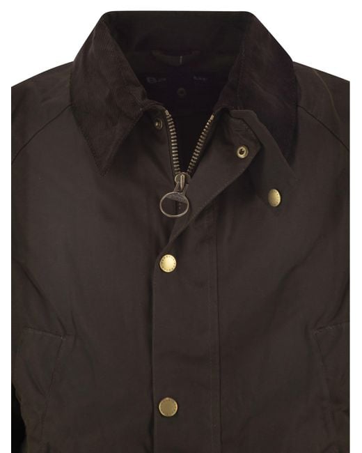 Barbour Black Ashby Wax Jacket for men