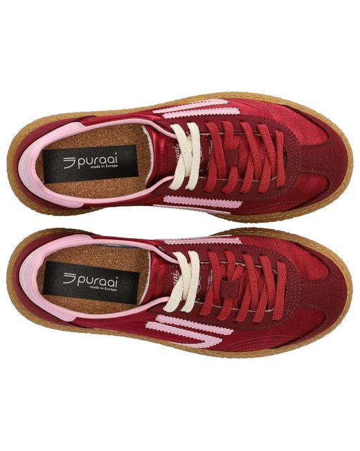 PURAAI Red 6.01 Xs Satin Cherry Juice Sneaker