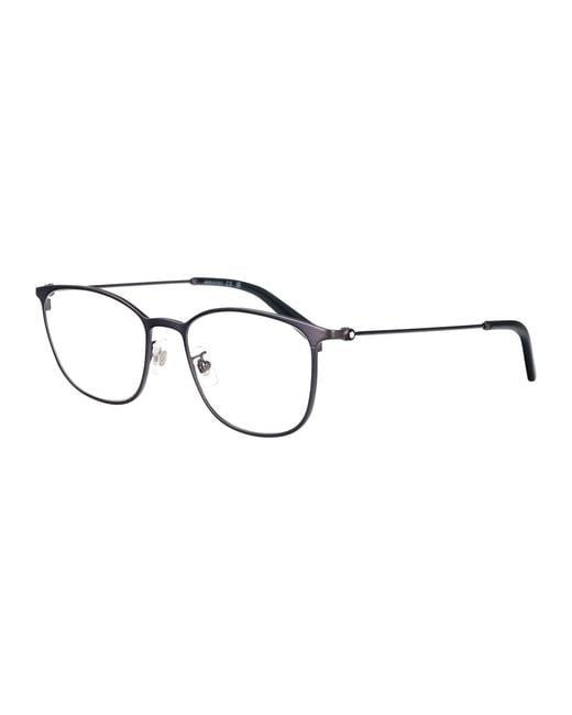 Montblanc Brown Metal Glasses