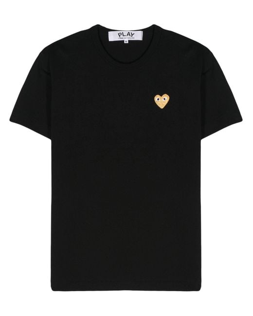 COMME DES GARÇONS PLAY Black U T-Shirt Emblem Knit