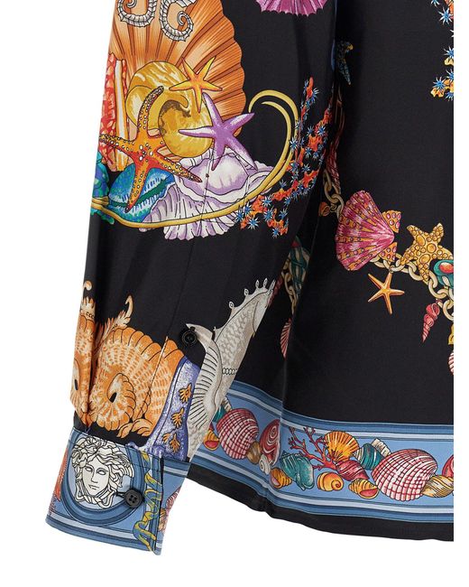 Versace 'Coral Theatre' Shirt in Blue für Herren