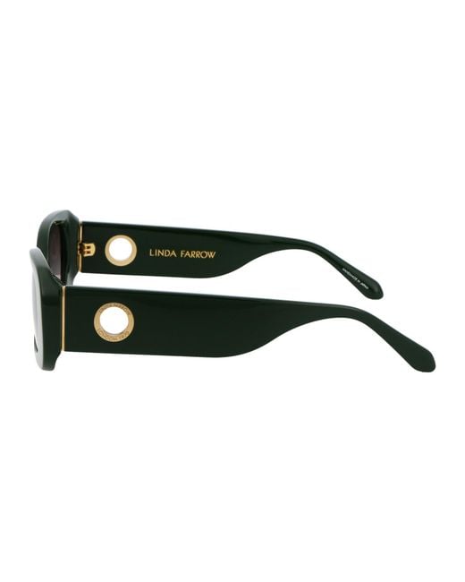 Linda Farrow Black Sunglasses