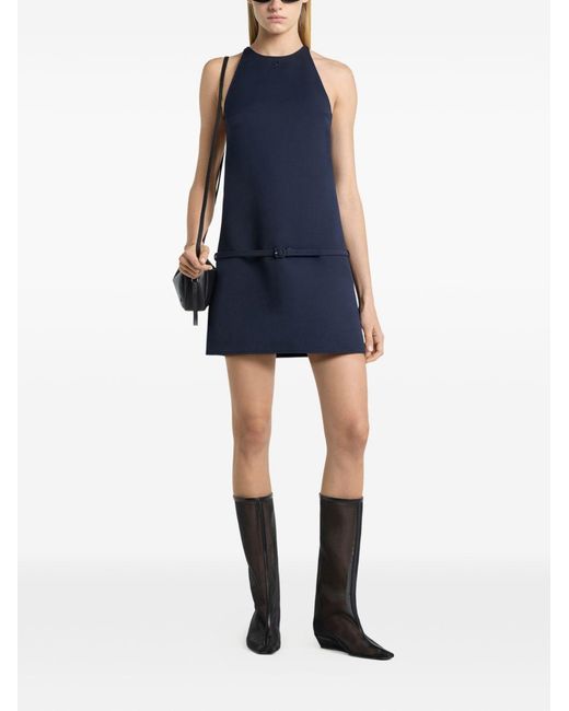 Courreges Blue A-Line Mini Dress