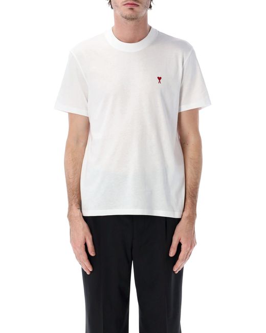 AMI Blue Ami De Coeur T-Shirt for men