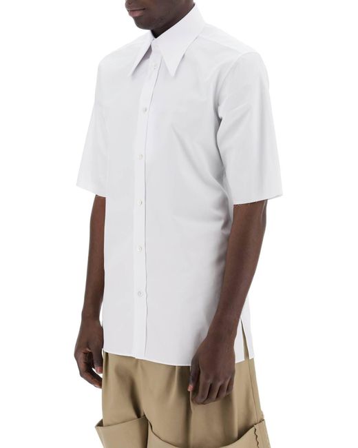 Maison Margiela "shirt Met Bezaaid in het White
