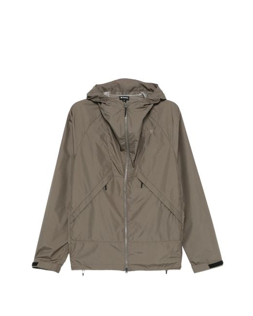 Goldwin Gray Rip Stop Hooded Jacket