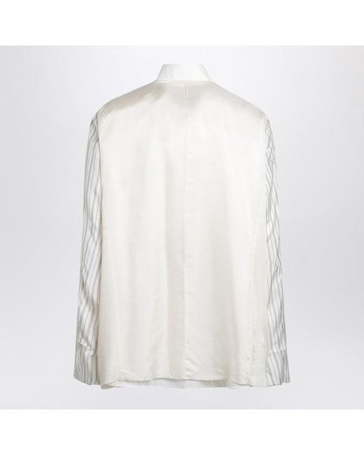 Maison Margiela White Reversible Shirt Anonymity Of The Lining for men