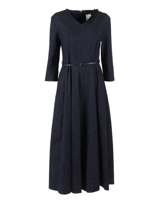 Max Mara Blue Dress