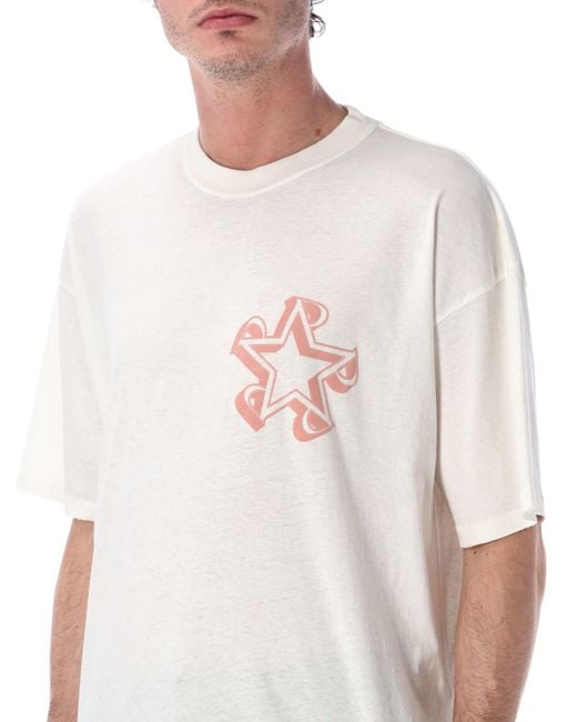 Represent White Initial Star T-Shirt for men
