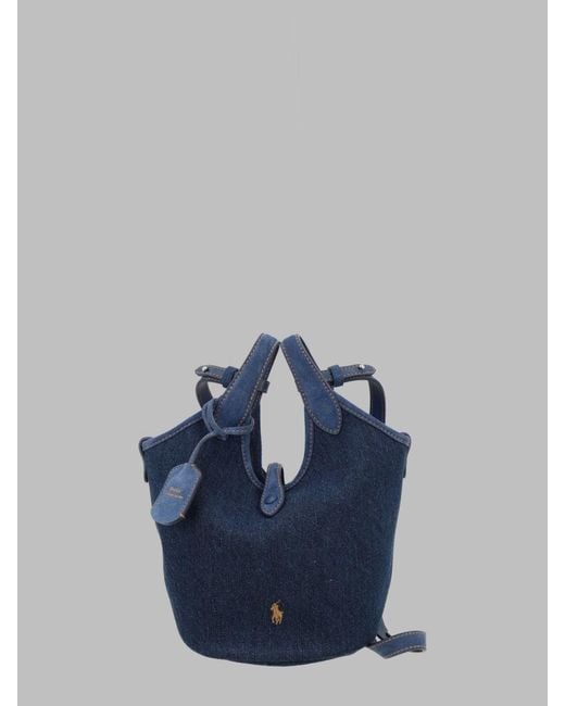 Polo Ralph Lauren Blue Mini Chic Shoulder Handbag