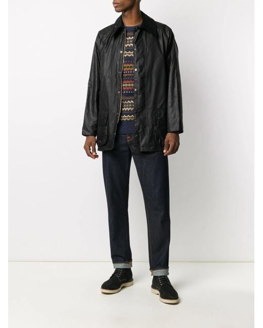 Barbour Black Beaufort Wax Jacket