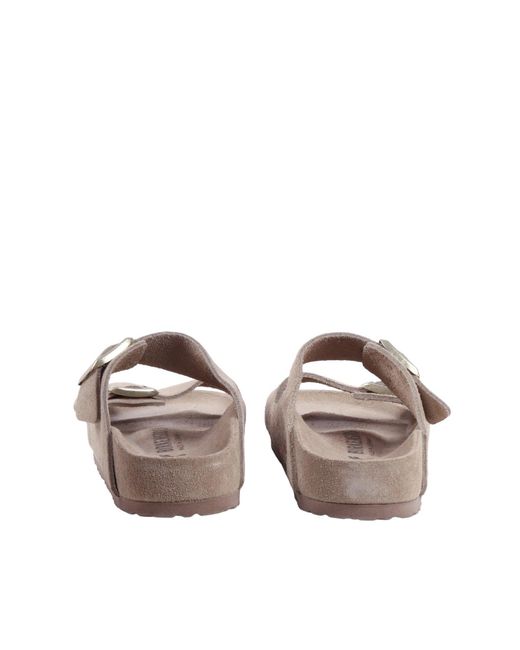 Birkenstock White Arizona Exq Taupe, Suede Leather, S
